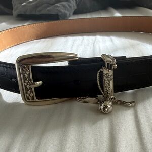 Brighton Black vintage golf with Silver Buckle M 30